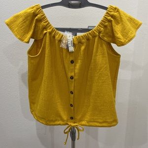Madewell Texture & Thread Off-the-Shoulder Top